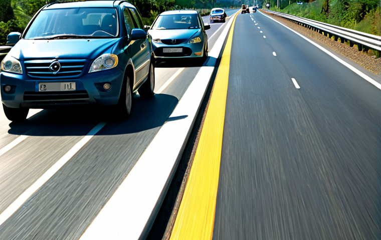 도로교통사와 교통안전 관리 차이점 - Road Safety Emphasis**

"A driver attentively operating a car on a sunny highway, focusing on the ro...