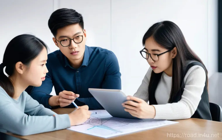도로교통사 실기시험 필수 스킬과 팁 - A focused young East Asian woman in her late 20s, dressed in a neat business casual outfit (blouse a... 도로교통사 실기시험 필수 스킬과 팁 - A focused young East Asian woman in her late 20s, dressed in a neat business casual outfit (blouse a...