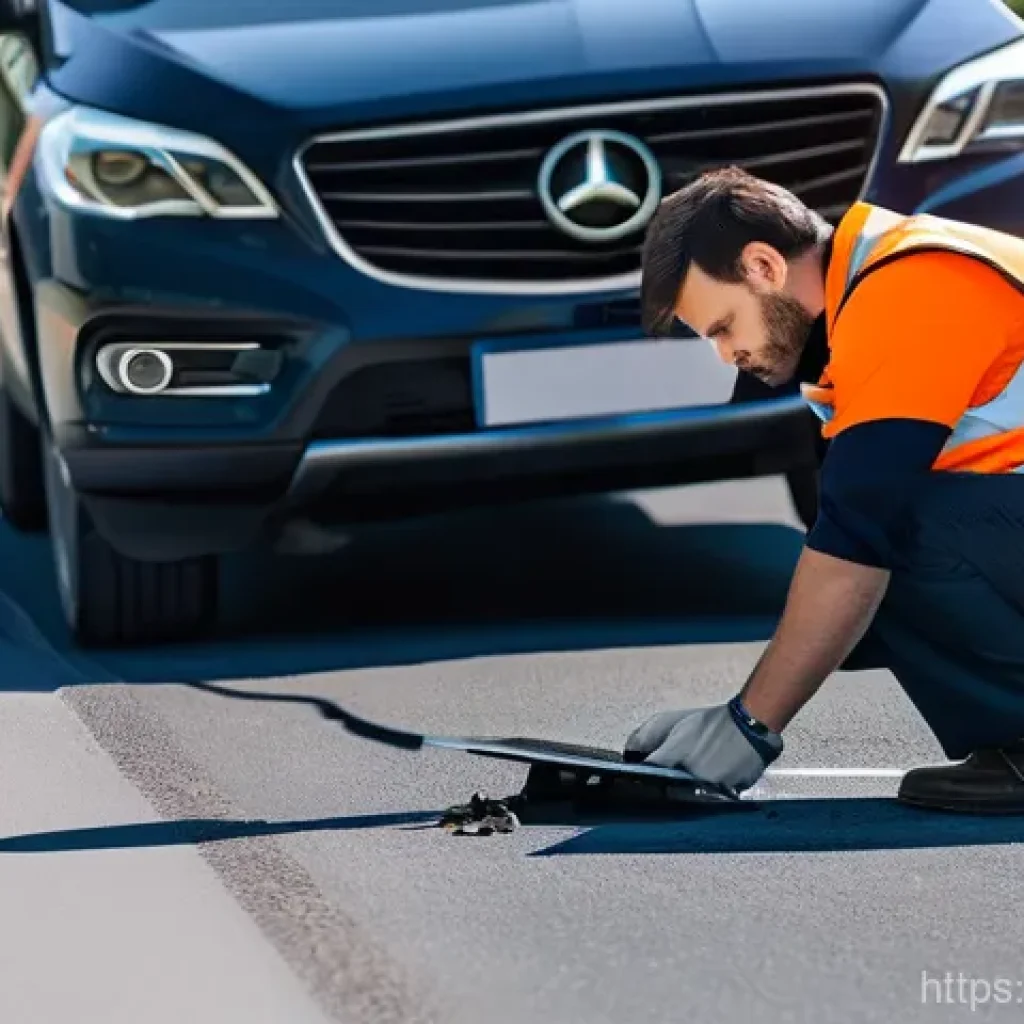 도로교통사 필기시험 합격률 높이는 법 - **Prompt 1: Detailed Accident Scene Investigation**
    A professional, male Road Traffic Accident A...