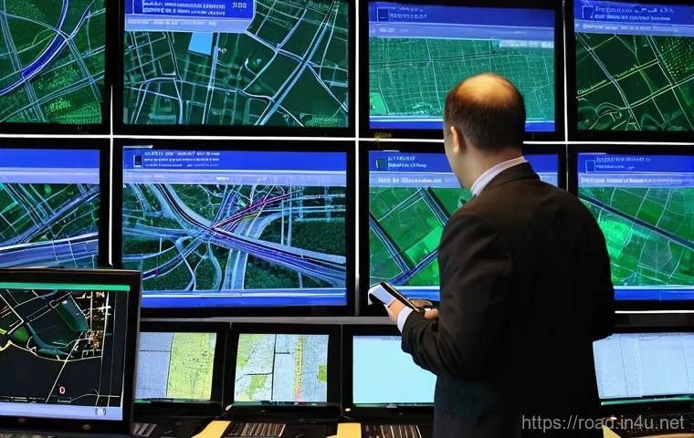 도로교통사 연봉 수준 및 변화 추이 - **Prompt 1: Urban Traffic Control Center**
A highly professional male or female traffic expert, ...