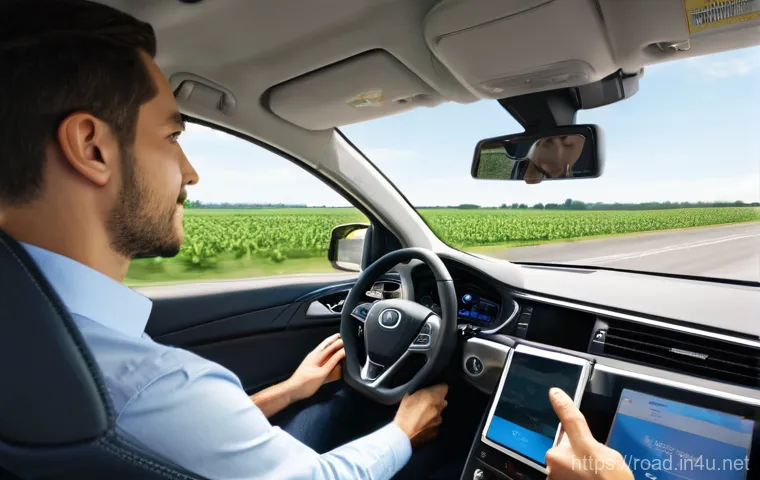 도로교통사 필기시험 대비 문제 풀이 - **Modern Driver's License Study and CBT Exam:**
    "A bright, modern illustration depicting a young...