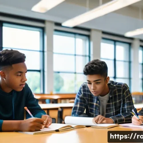 Home 29 도로교통사 실기시험 합격을 위한 실습 팁 - **Image Prompt 1: Collaborative Study Session for Road Traffic Exam**
A group of three young adu...